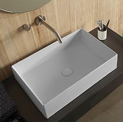 SCARABEO TEOREMA 60 5101-301 - ΝΙΠΤΗΡΑΣ ΠΟΡΣΕΛΑΝΗΣ ΛΕΥΚΟ ΜΑΤ 60x40cm ΕΠΙΤΡΑΠΕΖΙΟΣ 