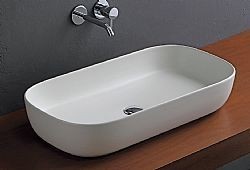 SCARABEO GLAM 1803-301 - ΝΙΠΤΗΡΑΣ ΠΟΡΣΕΛΑΝΗΣ 76x39cm ΛΕΥΚΟ ΜΑΤ ΕΠΙΤΡΑΠΕΖΙΟΣ