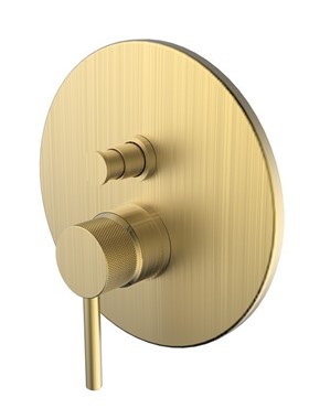 ARMANDO VICARIO INDUSTRIAL 512050D-201 BRUSHED GOLD - ΜΙΚΤΗΣ ΕΝΤΟΙΧΙΣΜΟΥ 2 ΕΞΟΔΩΝ ΝΕΡΟΥ