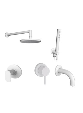 ARMANDO VICARIO SLIM WHITE MAT ΕΝΤΟΙΧΙΣΜΕΝΗ 3 ΕΞΟΔΩΝ ΛΕΥΚΟ ΜΑΤ (ΝΤΟΥΣ ΧΕΙΡΟΣ,ΟΡΟΦΗΣ,ΣΤΟΜΙΟ)