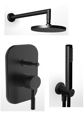 LA TORRE NEW TECH BLACK MAT ΕΝΤΟΙΧΙΣΜΕΝΗ 2 ΕΞΟΔΩΝ ΜΑΥΡΟ ΜΑΤ (ΝΤΟΥΣ ΧΕΙΡΟΣ,ΟΡΟΦΗΣ)