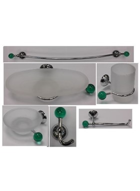 ΣΕΤ ΑΞΕΣΟΥΑΡ ΜΠΑΝΙΟΥ CAPANNOLI ECHO ΧΡΩΜΕ-ΠΡΑΣΙΝΟ