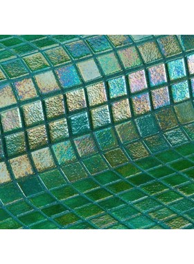 EZARRI IRIS GREEN PEARL - ΠΡΑΣΙΝΗ ΙΡΙΔΙΖΟΥΣΑ ΨΗΦΙΔΑ 2.5Χ2.5cm MADE IN SPAIN