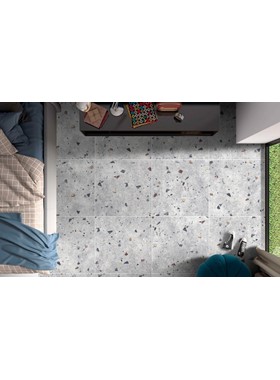 SN SILVER 66X66 cm - MAT ΠΛΑΚΑΚΙ ΔΑΠΕΔΟΥ ΣΕ ΕΜΦΑΝΙΣΗ ΜΩΣΑΙΚΟΥ