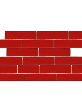 EQUIPE MASIA ROSSO 7.5X30cm - ΚΕΡΑΜΙΚΟ ΠΛΑΚΑΚΙ ΚΟΚΚΙΝΟ ΓΥΑΛΙΣΤΕΡΟ 21329