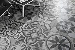 VINTAGE GREY MIX 25X25 - ΠΛΑΚΑΚΙ PATCHWORK MADE IN SPAIN