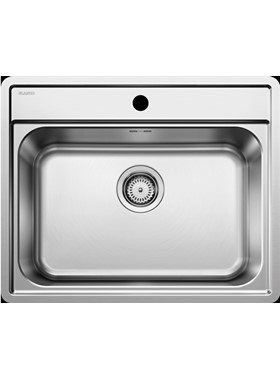 BLANCO LEMIS 6-IF (61,5X50) 525108 - ΝΕΡΟΧΥΤΗΣ INOX ΛΕΙΟΣ ΕΝΘΕΤΟΣ