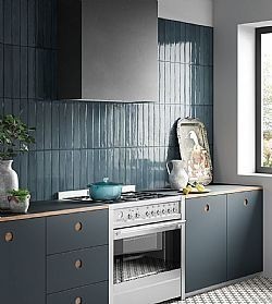 FRA.AZZURO BRICK 7.5Χ40 ΓΑΛΑΖΙΟ ΠΛΑΚΑΚΙ ΤΟΙΧΟΥ ΚΟΥΖΙΝΑΣ