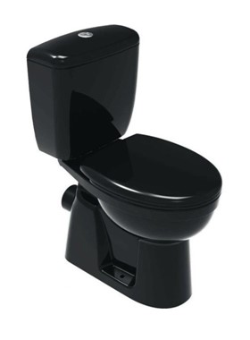 HUIDA PORTA BLACK  (61.5CM) - ΜΑΥΡΗ ΛΕΚΑΝΗ ΧΠ/ΟΑ ME ΚΑΘΙΣΜΑ SOFT CLOSING 38-0257 + 38-0258