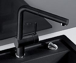 BLANCO LINUS-S BLACK - ΜΑΥΡΗ ΜΠΑΤΑΡΙΑ ΚΟΥΖΙΝΑΣ ΜΕ ΝΤΟΥΣ 526148