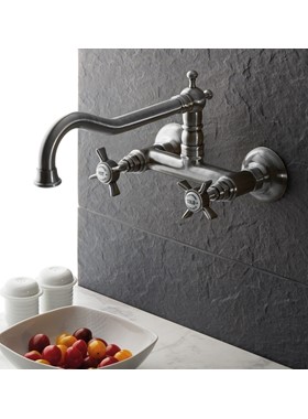 BUGNATESE PRINCETON 852-110 - ΜΠΑΤΑΡΙΑ ΚΟΥΖΙΝΑΣ ΤΟΙΧΟΥ , INOX FINISH (ΣΑΤΙΝΕ)