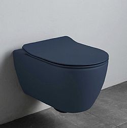 SCARABEO MOON 552000SC-600 RIMLESS OCEAN/ΜΠΛΕ ΜΑΤ - ΛΕΚΑΝΗ ΚΡΕΜΑΣΤΗ 50,5cm ME ΚΑΘΙΣΜΑ SLIM SOFT CLOSE