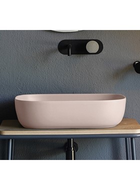 SCARABEO GLAM 1804-810 ANTIQUE PINK/ΡΟΖ ΜΑΤ-ΝΙΠΤΗΡΑΣ ΠΟΡΣΕΛΑΝΗΣ 56x39cm ΕΠΙΤΡΑΠΕΖΙΟΣ