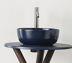 SCARABEO GLAM 1807-600 OCEAN/ΜΠΛΕ ΜΑΤ - ΝΙΠΤΗΡΑΣ ΠΟΡΣΕΛΑΝΗΣ Φ39cm ΕΠΙΤΡΑΠΕΖΙΟΣ