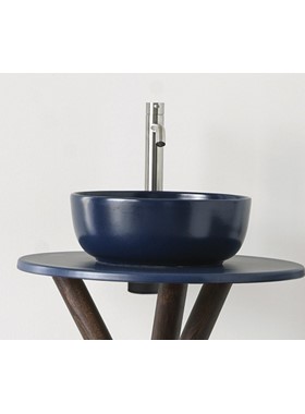 SCARABEO GLAM 1808-600 OCEAN/ΜΠΛΕ ΜΑΤ - ΝΙΠΤΗΡΑΣ ΠΟΡΣΕΛΑΝΗΣ Φ33cm ΕΠΙΤΡΑΠΕΖΙΟΣ