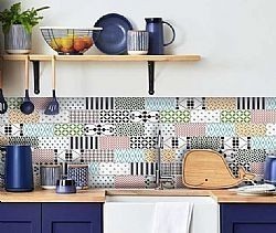 CLC 8.3Χ20 cm - ΣΑΤΙΝΕ ΧΡΩΜΑΤΙΣΤΑ ΠΛΑΚΑΚΙA ΚΟΥΖΙΝΑΣ