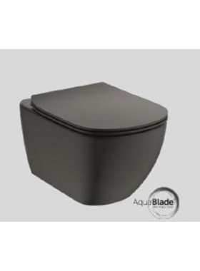 IDEAL STANDARD TESI AQUABLADE ΜΑΥΡΟ ΜΑΤ T0079V3 - ΛΕΚΑΝΗ ΚΡΕΜΑΣΤΗ (53,5cm) (ΚΑΘΙΣΜΑ SLIM SOFT T3527V3)