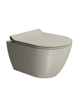 GSI PURA COLOR SWIRL 881600SC-520 CRETA MATT - ΛΕΚΑΝΗ ΚΡΕΜΑΣΤΗ (50cm) ME ΚΑΘΙΣΜΑ SLIM SOFT CLOSE ΜΠΕΖ ΜΑΤ