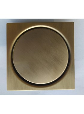 ΣΧΑΡΑΚΙ ΔΑΠΕΔΟΥ 12Χ12cm ΤΕΤΡΑΓΩΝΟ ΜΠΡΟΝΖΕ ΜΕ ΚΑΛΥΜΜΑ ΒΙΔΩΤΟ BRONZE