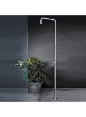 ICOS SHOWER SLIM 800323 - ΑΝΟΞΕΙΔΩΤΗ ΣΤΗΛΗ ΝΤΟΥΣ ΕΞΩΤΕΡΙΚΟΥ ΧΩΡΟΥ 1 ΕΞΟΔΟΥ