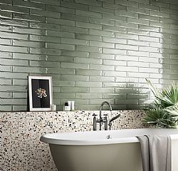 FRA.VERDE BRICK 7.5Χ40 ΠΡΑΣΙΝΟ ΠΛΑΚΑΚΙ ΜΠΑΝΙΟΥ