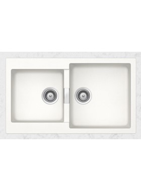 SCHOCK CRISTALITE MANHATTAN 30290-1301 (86x50cm) SUPERWHITE - ΝΕΡΟΧΥΤΗΣ ΓΡΑΝΙΤΕΝΙΟΣ ΕΝΘΕΤΟΣ