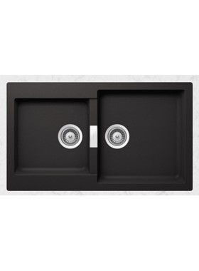 SCHOCK CRISTALITE MANHATTAN 30290-1401 (86x50cm) NERO - ΝΕΡΟΧΥΤΗΣ ΓΡΑΝΙΤΕΝΙΟΣ ΕΝΘΕΤΟΣ