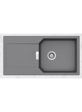 SCHOCK CRISTALITE MANHATTAN 30100-1421 (100x51cm) ASPHALT - ΝΕΡΟΧΥΤΗΣ ΓΡΑΝΙΤΕΝΙΟΣ ΕΝΘΕΤΟΣ