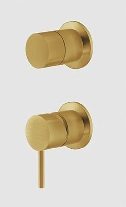 LA TORRE ELLE316 35314-211 - ΜΙΚΤΗΣ ΕΝΤΟΙΧΙΣΜΟΥ 2 ΕΞΟΔΩΝ, 2 ΟΠΩΝ GOLD BRUSHED PVD