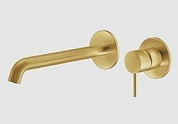 LA TORRE ELLE316 35032-211 - ΜΠΑΤΑΡΙΑ ΝΙΠΤΗΡΟΣ ΕΝΤΟΙΧΙΣΜΕΝΗ 2 ΟΠΩΝ GOLD BRUSHED PVD