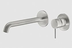 LA TORRE ELLE316 35032-111 - ΜΠΑΤΑΡΙΑ ΝΙΠΤΗΡΟΣ ΕΝΤΟΙΧΙΣΜΕΝΗ 2 ΟΠΩΝ INOX BRUSHED