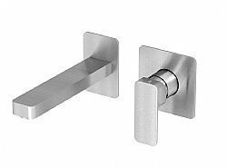 EURORAMA QUADRA 144904-110 - ΜΠΑΤΑΡΙΑ ΝΙΠΤΗΡΟΣ ΕΝΤΟΙΧΙΣΜΕΝΗ INOX FINISH