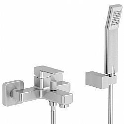 EURORAMA QUADRA 144210-110 - ΜΠΑΤΑΡΙΑ ΛΟΥΤΡΟΥ INOX FINISH