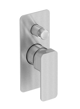 EURORAMA QUADRA 144030SL-110 - ΜΙΚΤΗΣ ΕΝΤΟΙΧΙΣΜΟΥ 2 ΕΞΟΔΩΝ ΝΕΡΟΥ INOX FINISH