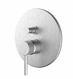 ARMANDO VICARIO INDUSTRIAL 512050D-110 - ΜΙΚΤΗΣ ΕΝΤΟΙΧΙΣΜΟΥ 2 ΕΞΟΔΩΝ ΝΕΡΟΥ INOX FINISH