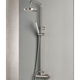 ARMANDO VICARIO INDUSTRIAL 512065-110 - ΣΤΗΛΗ ΝΤΟΥΣ 2 ΕΞΟΔΩΝ INOX FINISH (ΥΨΟΣ 83-144εκ)