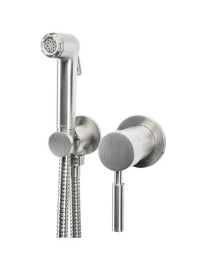 FLUSH MIX TECH 12211-110 - ΠΑΡΟΧΗ ΜΕ ΝΤΟΥΖΑΚΙ ΓΙΑ ΜΠΙΝΤΕ (ΑΝΑΜΕΙΚΤΙΚΗ) INOX FINISH