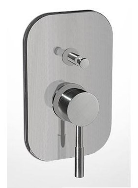 LA TORRE NEW TECH 12050R-110- ΜΙΚΤΗΣ ΕΝΤΟΙΧΙΣΜΟΥ 2 ΕΞΟΔΩΝ ΝΕΡΟΥ ΜΕ ΕΚΤΡΟΠΕΑ INOX FINISH