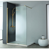 ΠΑΝΕΛ ΝΤΟΥΣΙΕΡΑΣ GOLD BRUSHED PVD DEVON IWIS WALK-IN IW100C-211 (100xY200cm) ΚΑΤΑ ΑΛΑΤΩΝ
