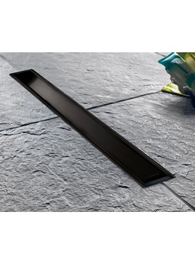 WIRQUIN VENISIO SLIM 50cm BLACK MAT - ΑΥΛΑΚΙ ΚΑΝΑΛΙ ΝΤΟΥΣΙΕΡΑΣ ΜΕ ΥΨΟΣ ΜΟΝΟ 5CM
