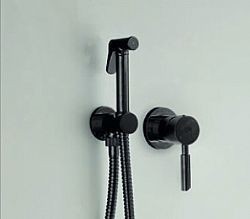 FLUSH MIX NEW TECH 12211-410 BLACK BRUSHED - ΠΑΡΟΧΗ ΜΕ ΝΤΟΥΖΑΚΙ ΓΙΑ ΜΠΙΝΤΕ (ΑΝΑΜΕΙΚΤΙΚΗ)