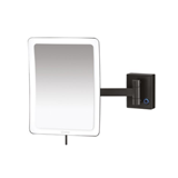 SANCO M116-MR LED-305 ΕΠΙΤΟΙΧΙΟΣ ΚΑΘΡΕΠΤΗΣ ΜΕΓΕΘΥΝΤΙΚΟΣ ΜΕ LED ΜΑΥΡΟ ΜΑΤ