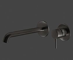 LA TORRE ELLE316 35032-411 - ΜΠΑΤΑΡΙΑ ΝΙΠΤΗΡΟΣ ΕΝΤΟΙΧΙΣΜΕΝΗ 2 ΟΠΩΝ BLACK BRUSHED PVD