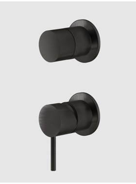 LA TORRE ELLE316 35314-411 - ΜΙΚΤΗΣ ΕΝΤΟΙΧΙΣΜΟΥ 2 ΕΞΟΔΩΝ, 2 ΟΠΩΝ BLACK BRUSHED