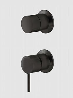 LA TORRE ELLE316 35314-411 - ΜΙΚΤΗΣ ΕΝΤΟΙΧΙΣΜΟΥ 2 ΕΞΟΔΩΝ, 2 ΟΠΩΝ BLACK BRUSHED