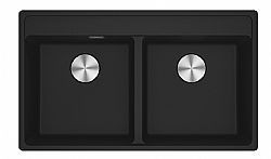 FRANKE MARIS BOWL MRG 620-40-40 TL (86x51cm) BLACK MATT - ΝΕΡΟΧΥΤΗΣ ΓΡΑΝΙΤΕΝΙΟΣ