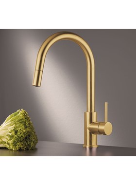 EURORAMA ΜΕ ΝΤΟΥΣ 702600-211 ΑΝΟΞΕΙΔΩΤΗ ΜΠΑΤΑΡΙΑ ΚΟΥΖΙΝΑΣ GOLD BRUSHED PVD (INOX 100%))