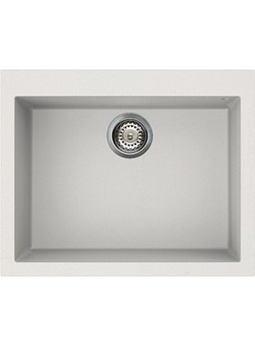 ELLECI QUADRA 110 (61x50cm) GRANITEK BIANCO TITANO - ΝΕΡΟΧΥΤΗΣ ΓΡΑΝΙΤΕΝΙΟΣ ΕΝΘΕΤΟΣ