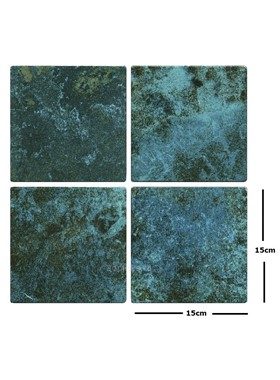OCEAN RIVER GREEN 15x15cm - ΠΟΡΣΕΛΑΝΑΤΟ ΠΛΑΚΑΚΙ ΠΙΣΙΝΑΣ GRES ARAGON