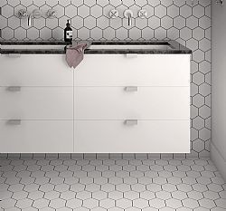 EQUIPE KROMATIKA WHITE 11.6X10.1cm - ΕΞΑΓΩΝΑ ΜΑΤ ΛΕΥΚΑ ΓΡΑΝΙΤΟΠΛΑΚΑΚΙΑ 26462